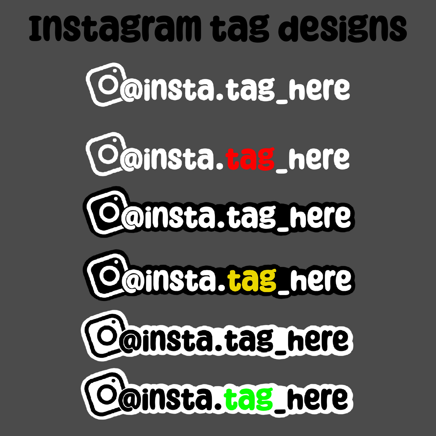 Instagram tags